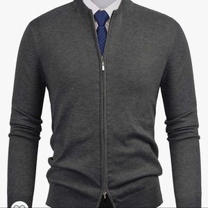 NWOT Men’s Full Zip Sweater